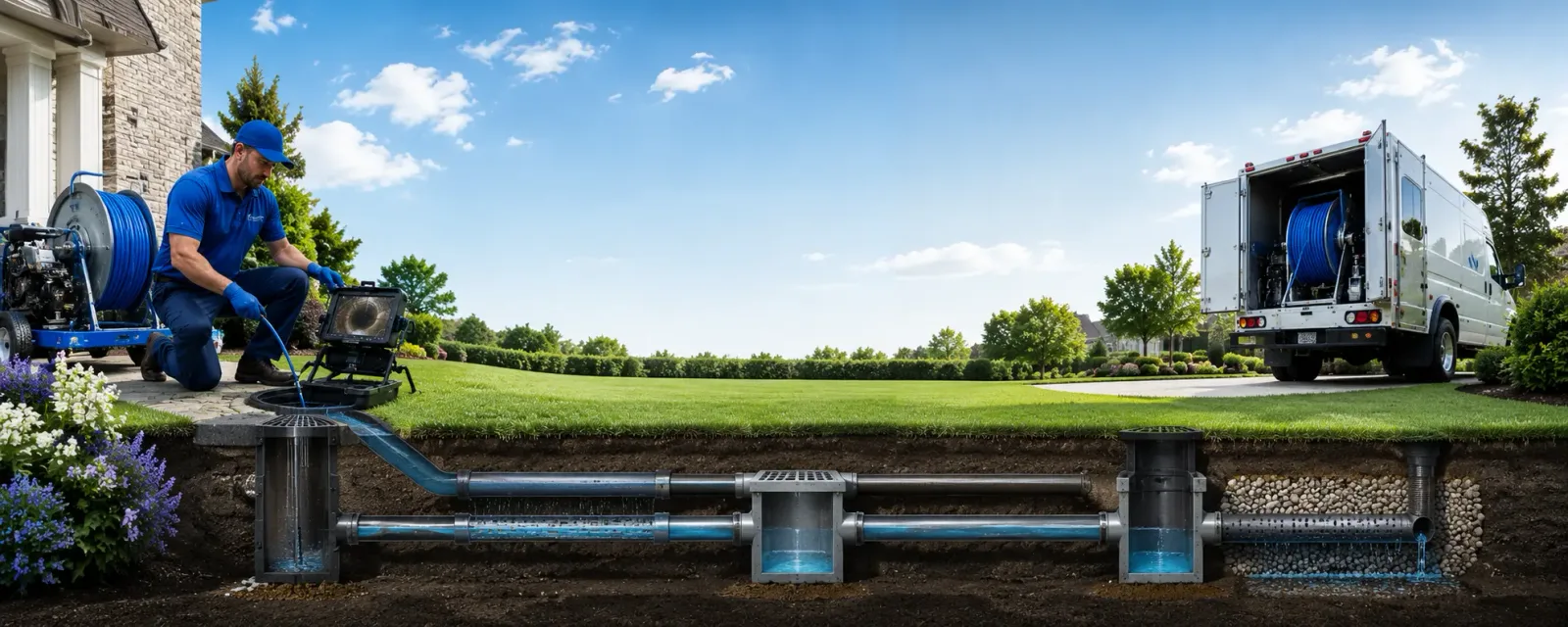 Outdoor drain cleaning information for Lidderdale, IA